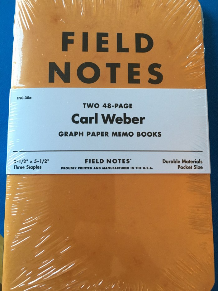 Field Notes Carl Weber